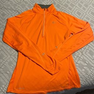 Nike, orange, 1/4 zip up. Worn twice.